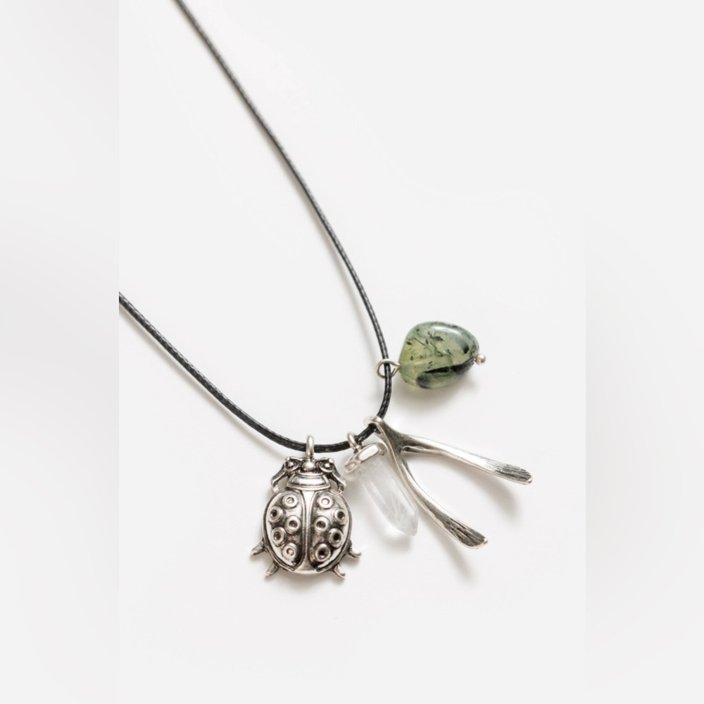 Johnny Was Ladybug Charm Necklace